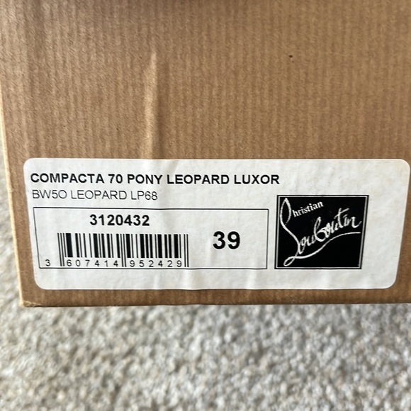 CHRISTIAN LOUBOUTIN COMPACTA 70 PONY LEOPARD LUXOR - Picture 5 of 5